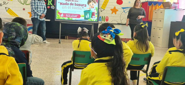 Les enseñan desde pequeños a cuidar el medio ambiente