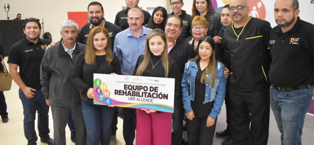 Recibe Allende insumos y equipo para Unidad Básica de Rehabilitación 