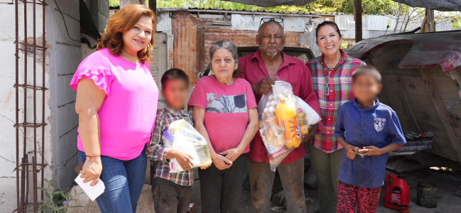 Allende refuerza apoyo a familias vulnerables con entrega de despensas