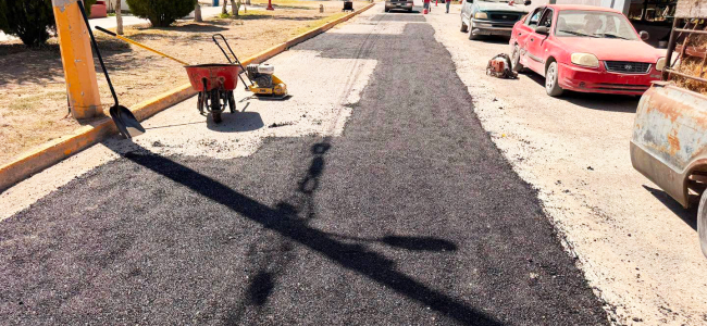 Semana inicia con acciones de bacheo en Allende