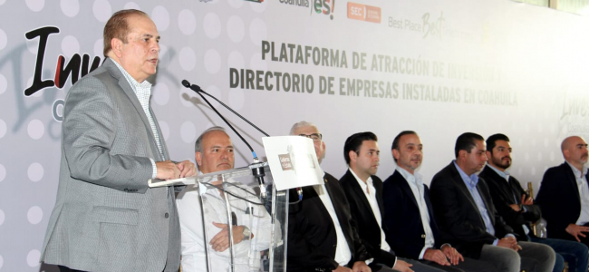 En Coahuila se promulga por la atracción de más inversiones y fortalecer las instaladas