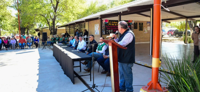 Arranca construcción de techumbre en la Secundaria General Morelos