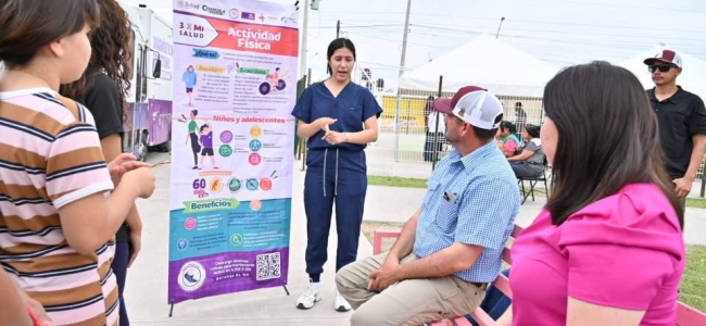 Aprovechan Caravana de la Salud con servicios médicos gratuitos en Nava