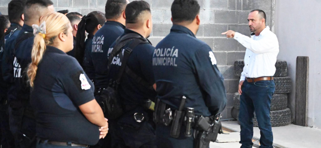 Reitera alcalde compromiso con la seguridad en pase de lista