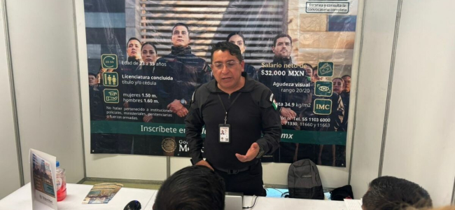 Gobierno Federal oferta vacantes para agentes de investigación e inteligencia