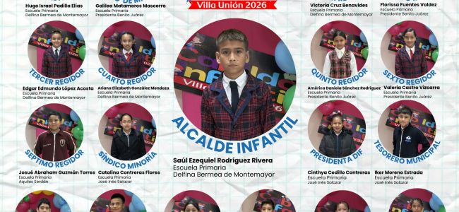 Conforman en Villa Unión el Cabildo Infantil 2026
