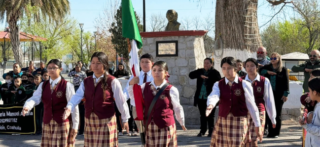 Conmemoran el Día de la Bandera en Villa Unión