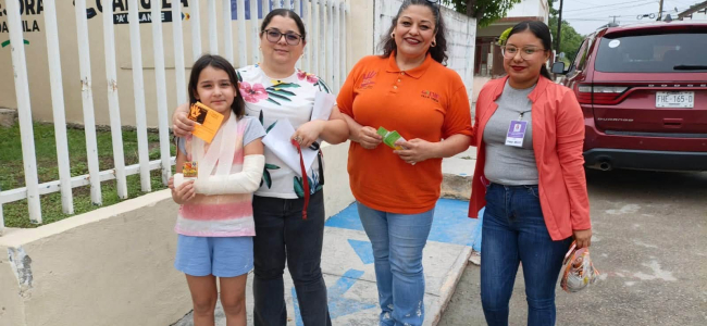 Difunden derechos de las mujeres en el Día Naranja en Villa Unión