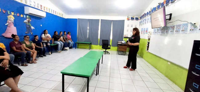 Imparten charla sobre prevención del maltrato y abuso infantil en Villa Unión