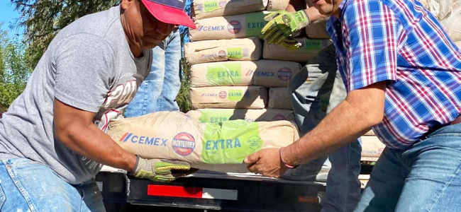 Nueva entrega de cemento a bajo costo en Villa Unión