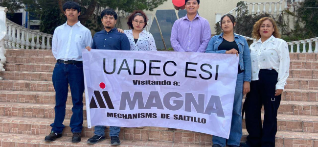 Estudiantes de Sistemas realizan visita académica a Magna de Saltillo