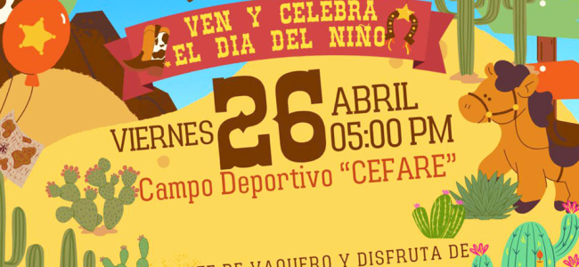 Con rodeo infantil festejarán Día del Niño en Zaragoza
